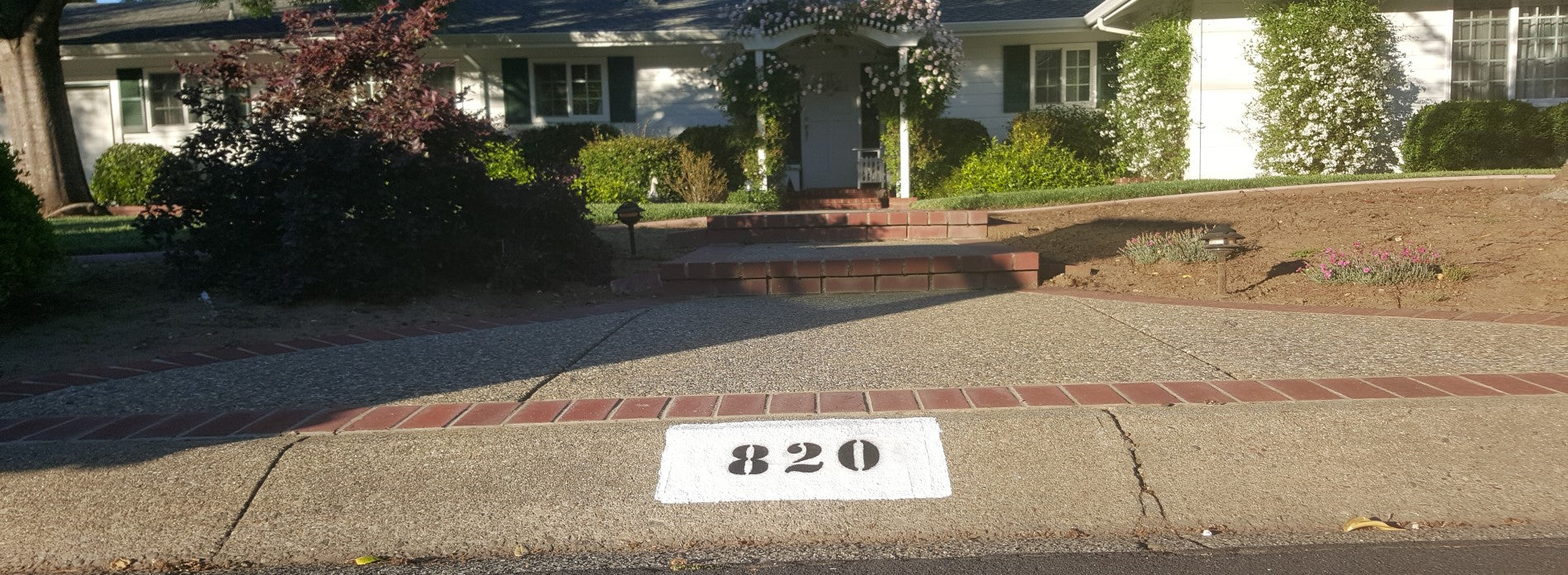Single Curb Address Display
